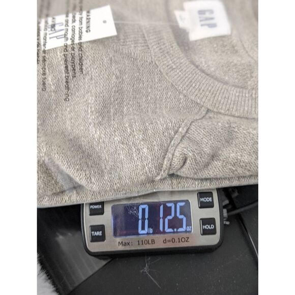 Gap 100% Cotton Crewneck Sweater Tan Herringbone Mens L Large NWT - Picture 6 of 6